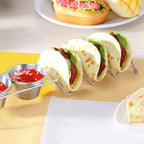 Taco Rack Stainless Steel 304 Taco Rack Taco Pancake Stand, Single Head Double Cup
