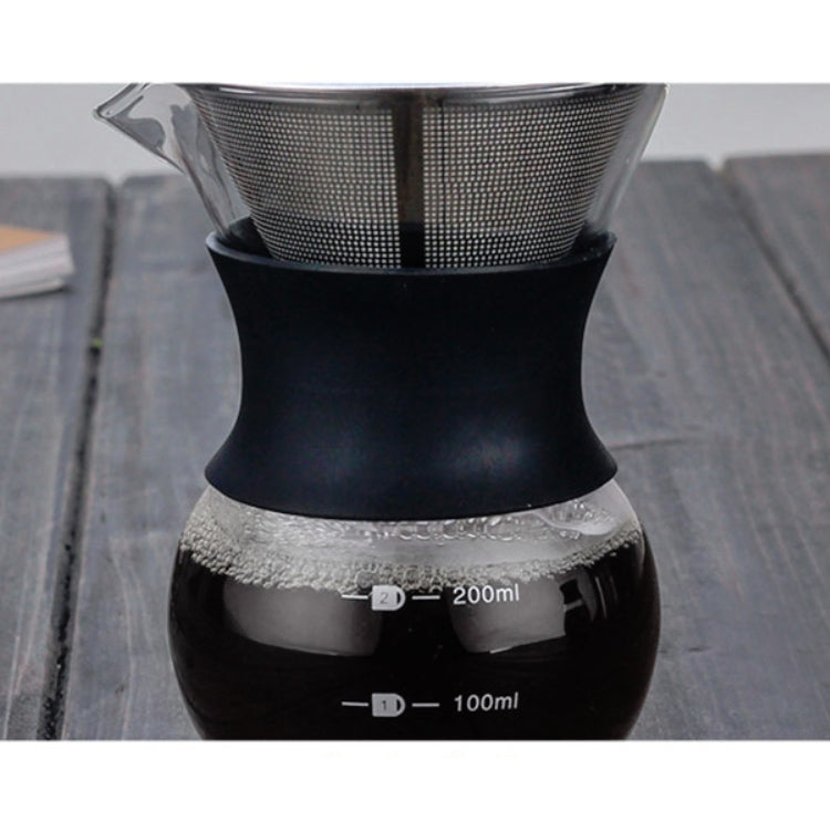 High Temperature Resistant Coffee Maker, 200ml With Strainer, 400ml With Strainer, 200ml Without Strainer, 400ml Without Strainer