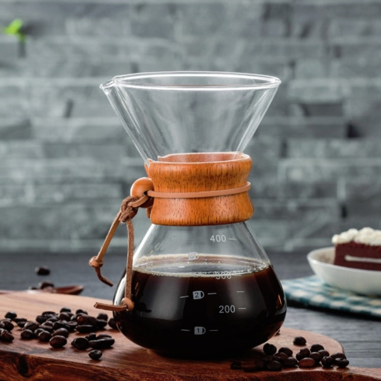 Hand Coffee Pot High Temperature Resistant 400ml Glass Coffee Pot, Pot Without Strainer, Pot With Strainer Pot Without Strainer