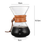 Hand Coffee Pot High Temperature Resistant 400ml Glass Coffee Pot, Pot Without Strainer, Pot With Strainer
