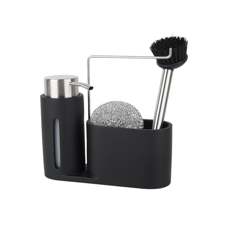 Soap Dispenser Kitchen Sink Steel Wire Ball Pot Brush Rag Storage Rack Set, Brush Rag Storage Rack Set – Durable Build, Easy to Use Brush Rag Storage Rack Set