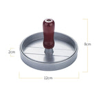 Burger Meat Press Meat Patties Mould Meat Press Burger Maker, 1PC Brown Handle