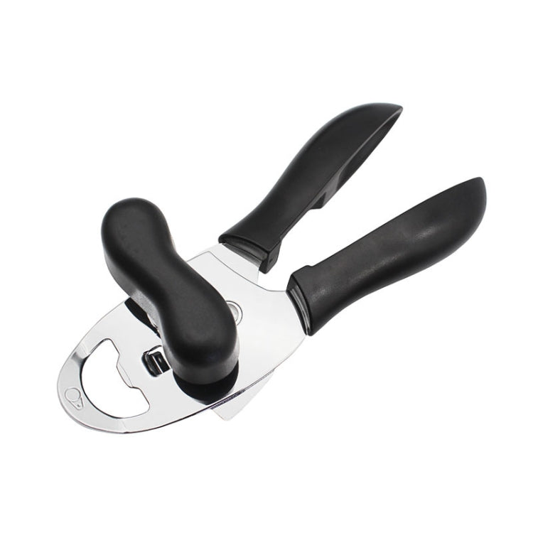 4 in 1 Multifunctional Can Opener Kitchen Household Lid Opener Canning Knife, Black, Green Black Black
