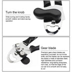 4 in 1 Multifunctional Can Opener Kitchen Household Lid Opener Canning Knife, Black, Green