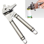 3 in 1 Thickened 304 Stainless Steel Manual Powerful Multifunctional Bottle Opener, Silver + Black Stripe Silver + Black Stripe