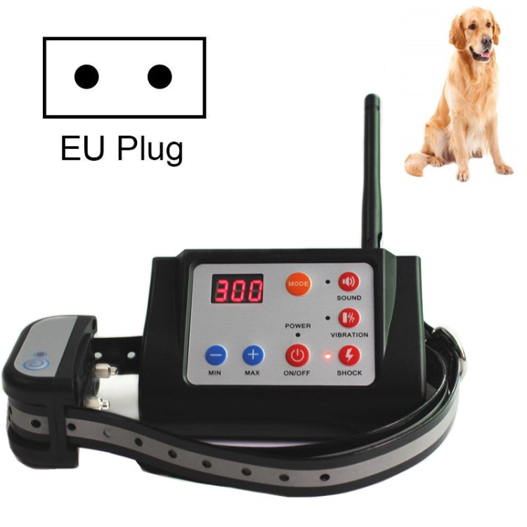 2 In 1 Smart Wireless Waterproof Fence Remote Dog Trainer with Collar, 420G, 580G, 700G – Waterproof, TPU 420G EU Plug