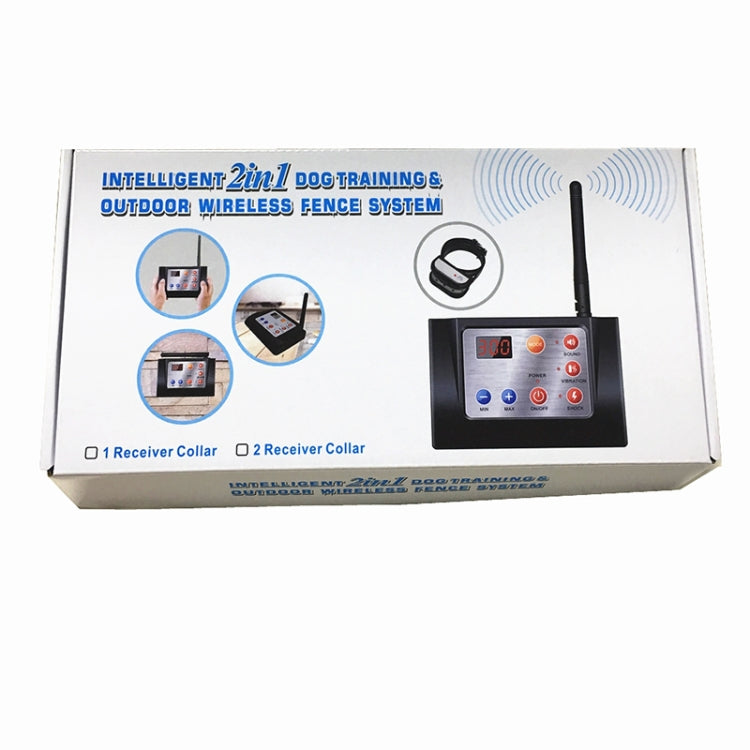 2 In 1 Smart Wireless Waterproof Fence Remote Dog Trainer with Collar, 420G, 580G, 700G – Waterproof, TPU