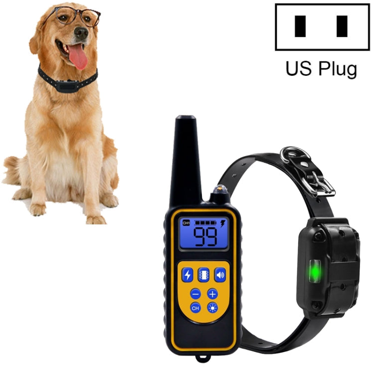 Bark Stopper Dog Training Device Dog Collar with Electric Shock Vibration Warning, US Plug, UK Plug, AU Plug, EU Plug US Plug
