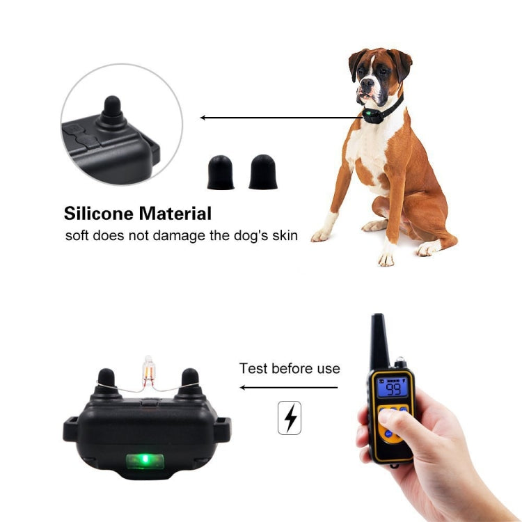 Bark Stopper Dog Training Device Dog Collar with Electric Shock Vibration Warning, US Plug, UK Plug, AU Plug, EU Plug