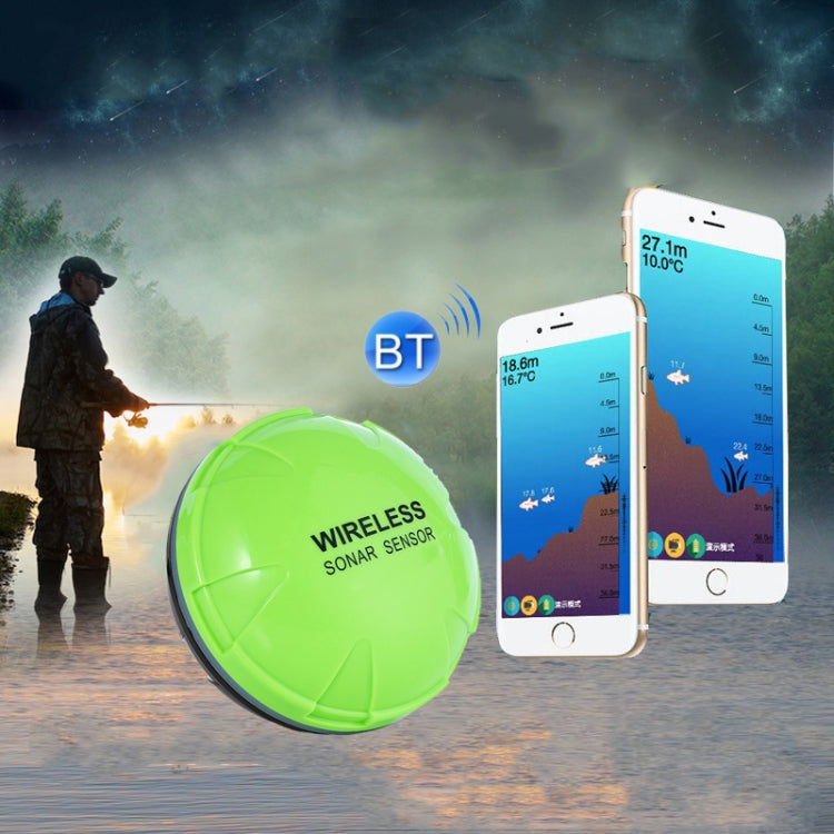 Fish Finder Wireless Mobile Phone Sonar Fish Finder APP Underwater Fish Finder Fishing Fishing Gear, APP Underwater Fish Finder, 2 – Bluetooth 2 Green