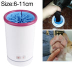 Pets Automatic Foot-Washing Cup Cats Dogs Extremities Cleaning Artifact, S 6-11cm, L 14-19cm, M 10-14cm S 6-11cm Pink White