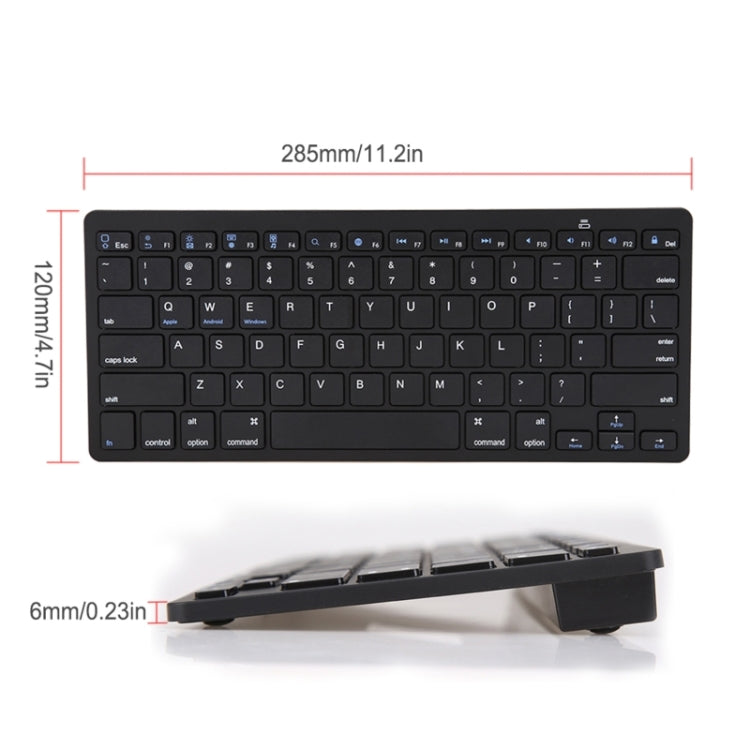 X5 2 in 1 Ultra-Thin Mini Wireless Bluetooth Keyboard + Bluetooth Mouse Set, Support Win / Android / IOS System, Keyboard + Bluetooth Mouse – Bluetooth, Ultra-thin