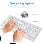 X5 2 in 1 Ultra-Thin Mini Wireless Bluetooth Keyboard + Bluetooth Mouse Set, Support Win / Android / IOS System, Keyboard + Bluetooth Mouse – Bluetooth, Ultra-thin