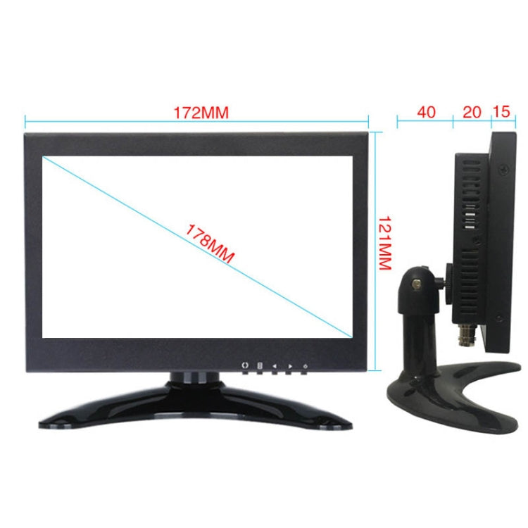 ZGYNK B1042 Portable High-Definition Metal Computer Monitor Display, 7 inch VGA AV HDMI BNC, 9.7 inch VGA AV HDMI BNC, 10.1 inch VGA AV HDMI BNC, 12 inch VGA AV HDMI BNC, 12.5 inch VGA AV HDMI BNC – Durable Build, Easy to Use