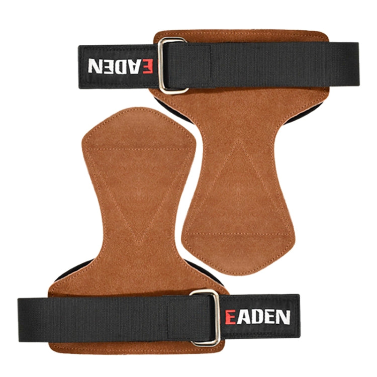 EADEN Pull-ups Booster Gloves Horizontal Bar Non-slip Wrist Assist Belt Fitness Bracer, S, M – Leather, Non-slip S Microfiber