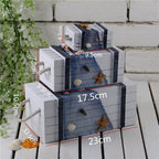 3 In 1 Wooden Storage Box Jewelry Boxes Wooden Box Decoration