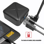 Multi-Function Projection And Charging AC Adapter Base Support Android/PC/Lite For Switch, Black+US Plug, Black+EU Plug, Black+UK Plug