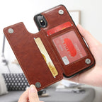 Phone Case – Leather (iPhone XR Retro PU Leather)