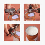 Manual Stainless Steel Multi-Function Powerful Can Knife Can Opener Kitchen Can Opener Tool, Black + Silver