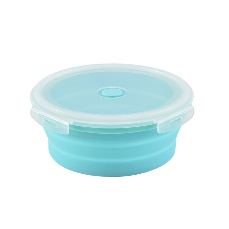 Microwave Portable Folding Lunch Box Round Silicone Lunch Box Random Colour Delivery, Capacity:350ml, 350ml, 500ml, 800ml, 1200ml 350ml