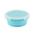 Microwave Portable Folding Lunch Box Round Silicone Lunch Box Random Colour Delivery, Capacity:350ml, 350ml, 500ml, 800ml, 1200ml 350ml