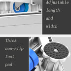Adjustable Stainless Steel Refrigerator Bracket Washing Machine Base Bracket, Single Tube 4 Legs, Single Tube 4 Wheels, Double Tubes 4 Wheels + 4 Legs, Double Tubes 4 Wheels + 8 Legs, Double Tubes 8 Wheels + 4 Legs, Double Tube 12 Feet