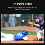ORDRO EP7 4K Head-Mounted Auto Focus Live Video Smart Sports Camera, Without Remote Control, With Remote Control
