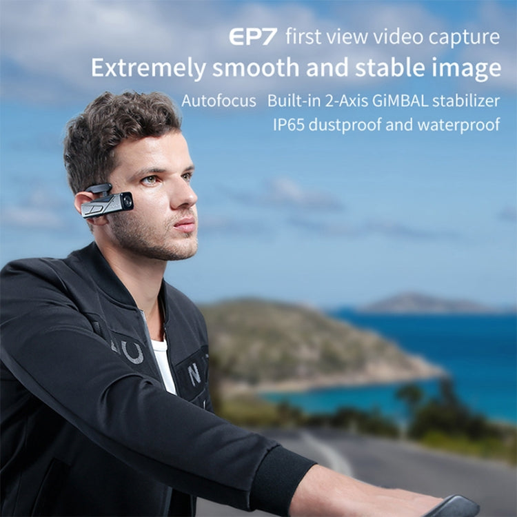 ORDRO EP7 4K Head-Mounted Auto Focus Live Video Smart Sports Camera, Without Remote Control, With Remote Control