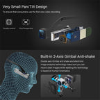 ORDRO EP7 4K Head-Mounted Auto Focus Live Video Smart Sports Camera, Without Remote Control, With Remote Control
