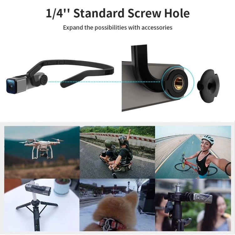 ORDRO EP7 4K Head-Mounted Auto Focus Live Video Smart Sports Camera, Without Remote Control, With Remote Control