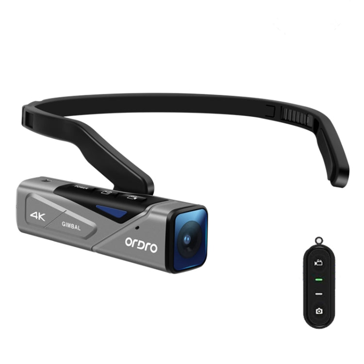 ORDRO EP7 4K Head-Mounted Auto Focus Live Video Smart Sports Camera, Without Remote Control, With Remote Control – 4K With Remote Control