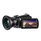 ORDRO AC5 4K HD Night Vision WiFi 12X Optical Zoom Digital Video DV Camera Camcorder, Standard, Standard + Microphone, Standard + Microphone + Handheld Stand, Standard+ Microphone + Fill Light