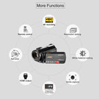 ORDRO AC5 4K HD Night Vision WiFi 12X Optical Zoom Digital Video DV Camera Camcorder, Standard, Standard + Microphone, Standard + Microphone + Handheld Stand, Standard+ Microphone + Fill Light