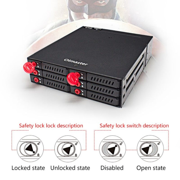 OImaster MR-6601 Six-Bay Optical Drive Hard Disk Box, MR-6601 – Data Transmission