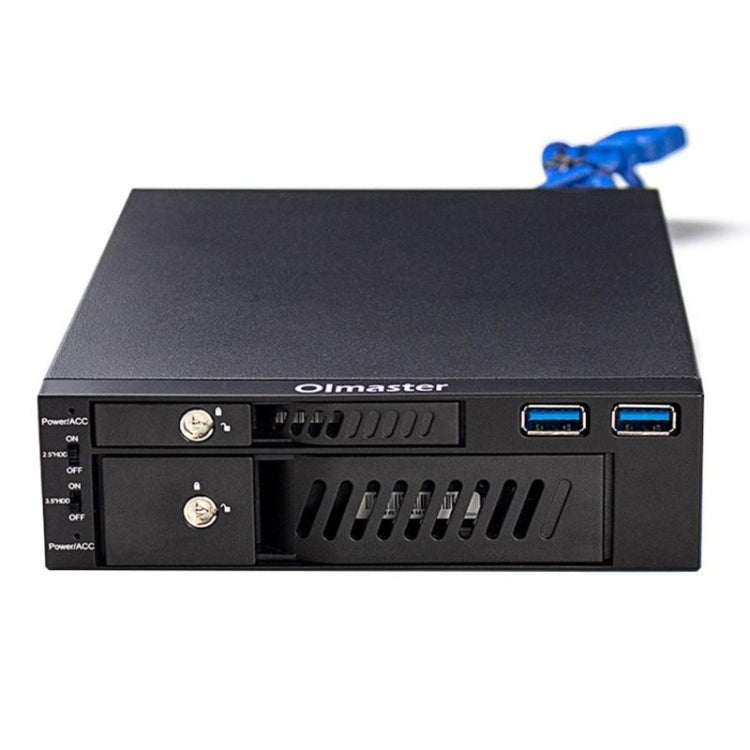 Oimaster MR-6203 Double Bay Optical Drive Hard Drive Box Hard Drive Bracket, MR-6203 – Durable Build, Easy to Use