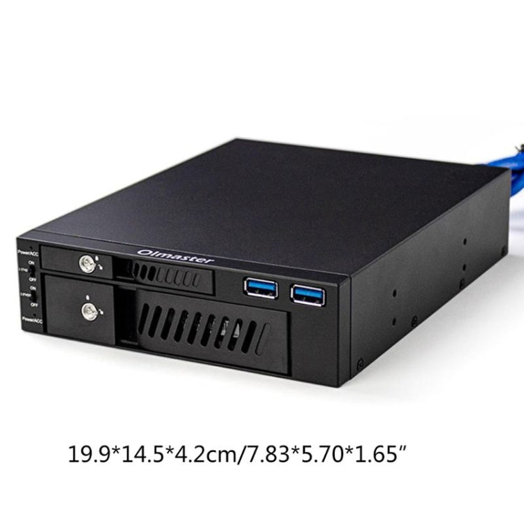 Oimaster MR-6203 Double Bay Optical Drive Hard Drive Box Hard Drive Bracket, MR-6203 – Durable Build, Easy to Use