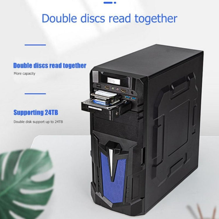 Oimaster MR-6203 Double Bay Optical Drive Hard Drive Box Hard Drive Bracket, MR-6203 – Durable Build, Easy to Use