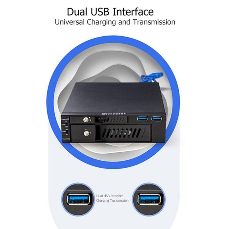 Oimaster MR-6203 Double Bay Optical Drive Hard Drive Box Hard Drive Bracket, MR-6203 – Durable Build, Easy to Use