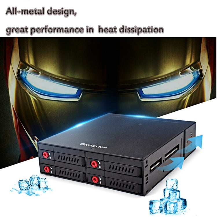 OImaster MR-6401 Four-Bay Chassis Built-In Optical Drive Hard Disk Box, MR-6401 – Data Transmission