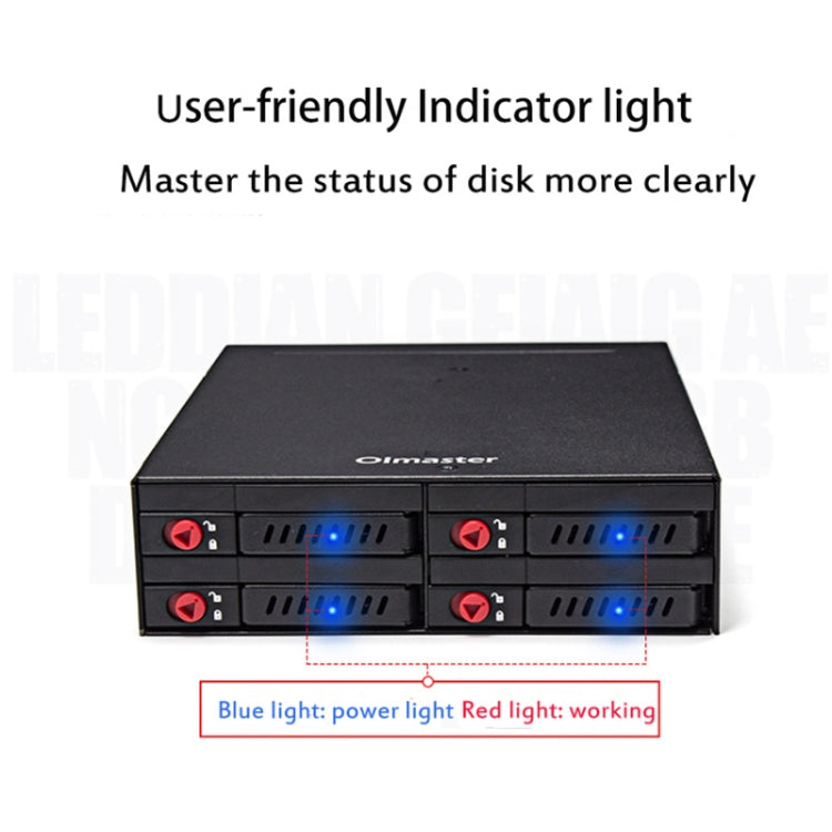 OImaster MR-6401 Four-Bay Chassis Built-In Optical Drive Hard Disk Box, MR-6401 – Data Transmission