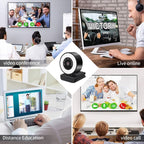 X98 USB Drive-Free HD Fill Light Camera with Microphone, 720P, 1080P, 2K Auto Focus – Durable Build, Easy to Use