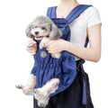 Doglemi Pet Outing Backpack Dog Shoulder Chest Bag Breathable Mesh Dog Cat Bag, M, L M Blue