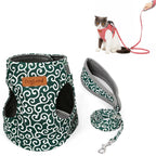 DogLemi Pet Cat Traction Rope Chest Harness Vest Type Traction Suit Cat Walking Rope, XS, S XS Green