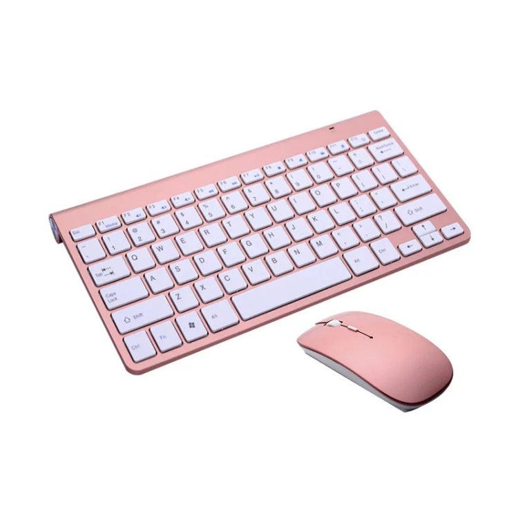 USB External Notebook Desktop Computer Universal Mini Wireless Keyboard Mouse, Keyboard, Keyboard and Mouse Set – Durable Build, Easy to Use Keyboard and Mouse Set Rose Gold