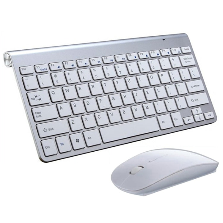 USB External Notebook Desktop Computer Universal Mini Wireless Keyboard Mouse, Keyboard, Keyboard and Mouse Set – Durable Build, Easy to Use Keyboard and Mouse Set Silver
