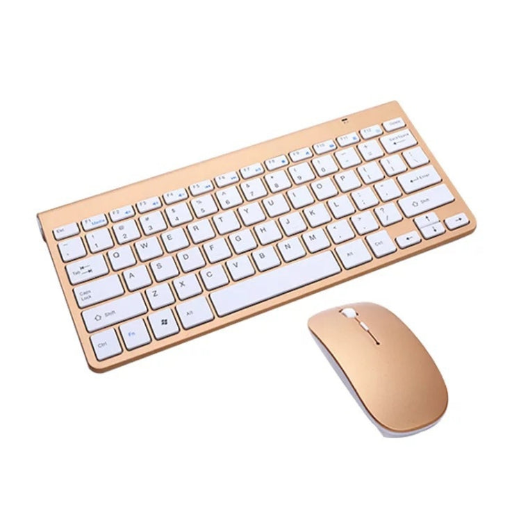 USB External Notebook Desktop Computer Universal Mini Wireless Keyboard Mouse, Keyboard, Keyboard and Mouse Set – Durable Build, Easy to Use Keyboard and Mouse Set Tyrant Gold