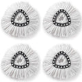 4 PCS Rotating Triangle Cotton Yarn Mop Head Mop Replacement Cloth For O-Cedar/Vileda, Mop – Durable Build, Easy to Use Mop
