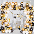 Classic Black Gold Latex Balloon Set Birthday Party Balloon Chain Room Decoration Set, Classic Black Gold Latex Balloon Set Classic Black Gold Latex Balloon Set