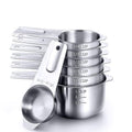7 in 1 304 Stainless Steel Measuring Cup Set Baking Tools, 7 in 1 Measuring Spoon 7 in 1 Measuring Spoon