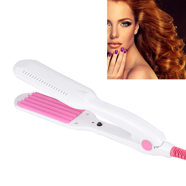 220V Professional Ceramic Corrugated Curling Iron, Blue, Pink, Red, Rose red, White – Durable Build, Easy to Use White